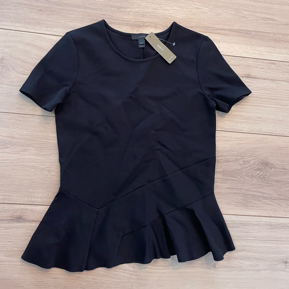 NWT- J Crew Black Tunic. Size XXS